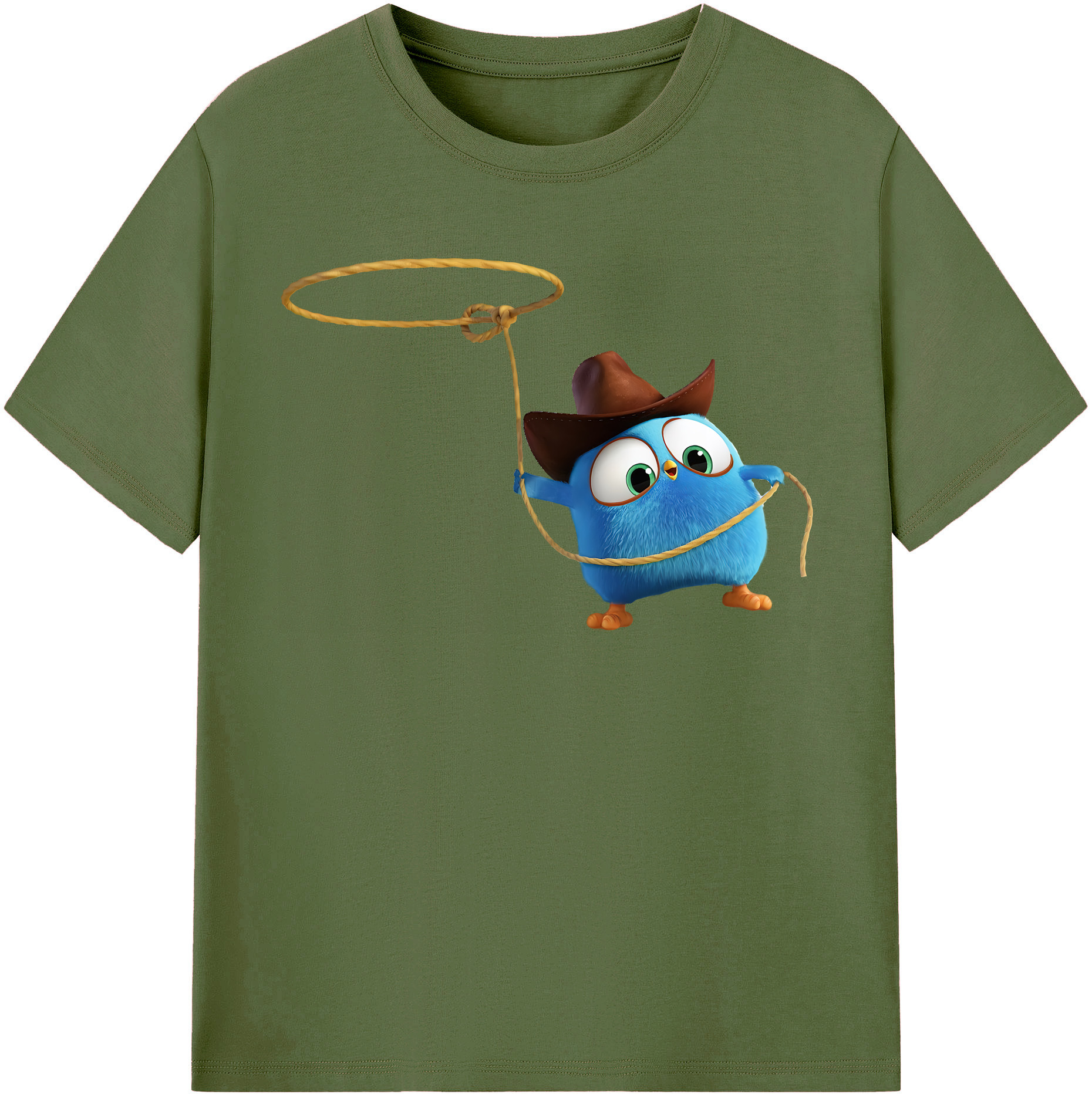 （画像用） Angry Birds アングリーバード 綿100％半袖Tシャツ（フロントプリント）